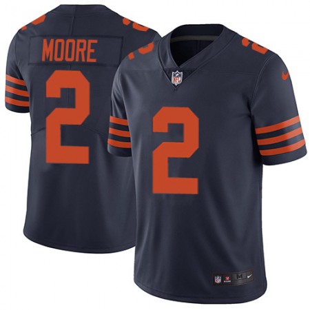 Nike Bears #2 D.J. Moore Navy Blue Alternate Men's Stitched NFL Vapor Untouchable Limited Jersey
