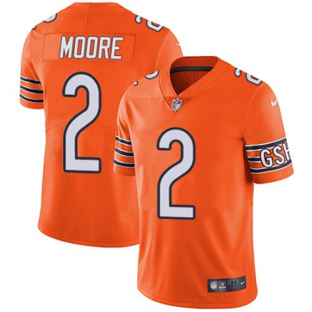 Nike Bears #2 D.J. Moore Orange Men's Stitched NFL Limited Rush Jersey