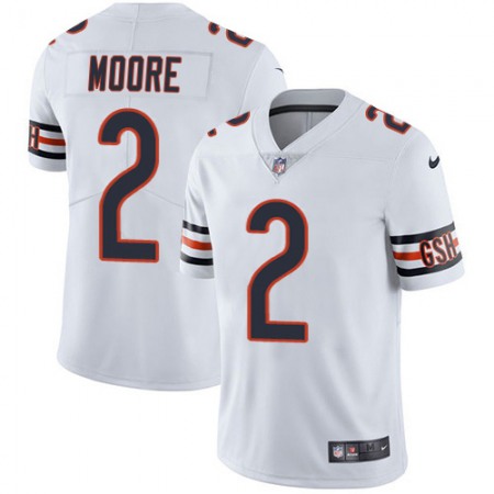 Nike Bears #2 D.J. Moore White Men's Stitched NFL Vapor Untouchable Limited Jersey