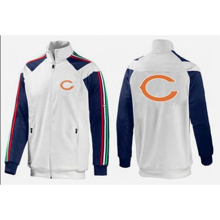 NFL Chicago Bears Team Logo Jacket White_2