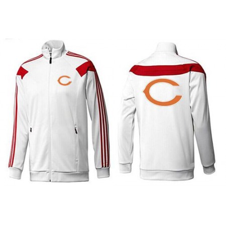 NFL Chicago Bears Team Logo Jacket White_3