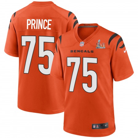 Cincinnati Bengals #75 Isaiah Prince Orange Super Bowl LVI Patch Nike Alternate Game Jersey