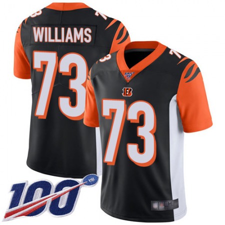 Nike Bengals #73 Jonah Williams Black Team Color Men's Stitched NFL 100th Season Vapor Limited Jersey