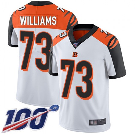 Nike Bengals #73 Jonah Williams White Men's Stitched NFL 100th Season Vapor Limited Jersey