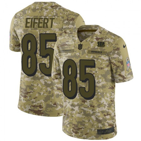 Nike Bengals #85 Tyler Eifert Camo Men's Stitched NFL Limited 2018 Salute To Service Jersey