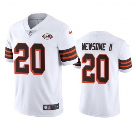 Cleveland Browns #20 Greg Newsome II Nike 1946 Collection Alternate Vapor Limited NFL Jersey - White