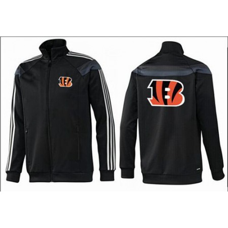 NFL Cincinnati Bengals Team Logo Jacket Black_3