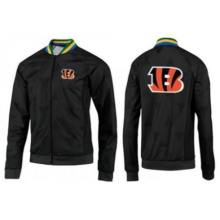 NFL Cincinnati Bengals Team Logo Jacket Black_4