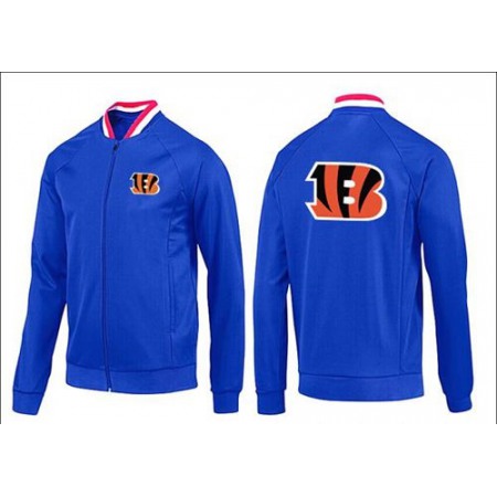 NFL Cincinnati Bengals Team Logo Jacket Blue_1