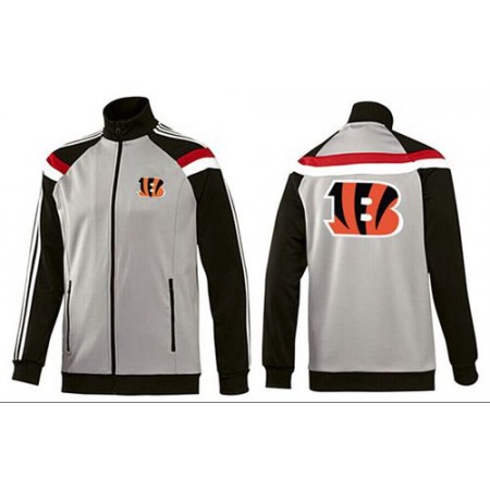 NFL Cincinnati Bengals Team Logo Jacket Grey