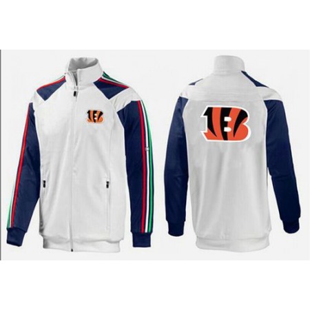 NFL Cincinnati Bengals Team Logo Jacket White_2