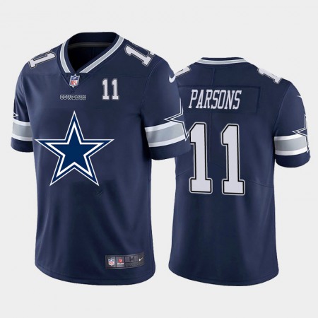 Dallas Cowboys #11 Micah Parsons Navy Blue Men's Nike Big Team Logo Player Vapor Limited NFL Jersey