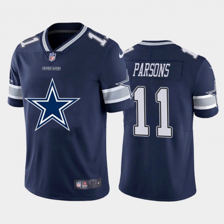 Dallas Cowboys #11 Micah Parsons Navy Blue Men's Nike Big Team Logo Vapor Limited NFL Jersey