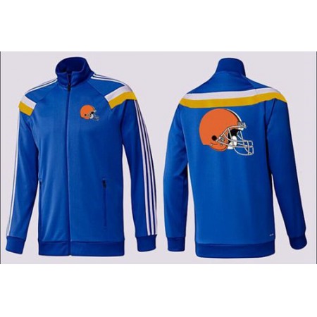 NFL Cleveland Browns Team Logo Jacket Blue_2