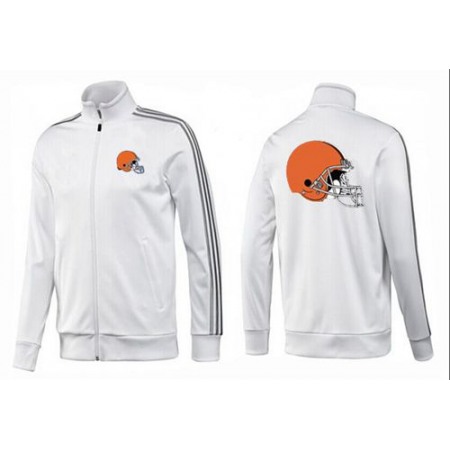 NFL Cleveland Browns Team Logo Jacket White_2