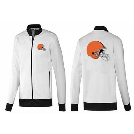 NFL Cleveland Browns Team Logo Jacket White_3