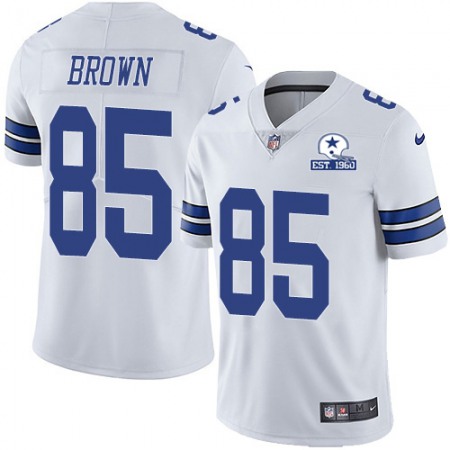 Nike Cowboys #85 Noah Brown White Men's Stitched With Established In 1960 Patch NFL Vapor Untouchable Limited Jersey