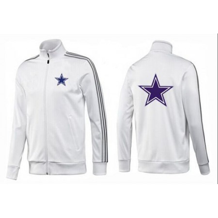 NFL Dallas Cowboys Team Logo Jacket White_3