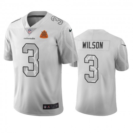 Nike Broncos #3 Russell Wilson White Vapor Limited City Edition NFL Jersey