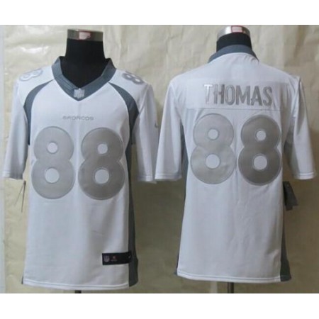 Nike Broncos #88 Demaryius Thomas White Men's Stitched NFL Limited Platinum Jersey
