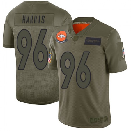 Nike Broncos #96 Shelby Harris Camo Men's Stitched NFL Limited 2019 Salute To Service Jersey
