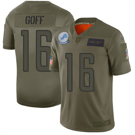 Detroit Lions #16 Jared Goff Camo Men's Stitched NFL Limited 2019 Salute To Service Jersey