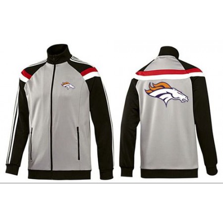 NFL Denver Broncos Team Logo Jacket Grey