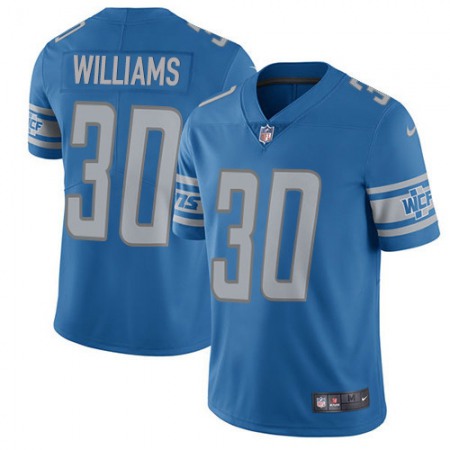 Nike Lions #30 Jamaal Williams Blue Team Color Men's Stitched NFL Vapor Untouchable Limited Jersey