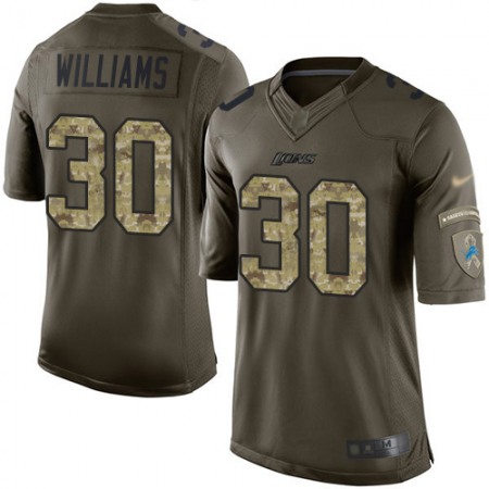 Nike Lions #30 Jamaal Williams Green Men's Stitched NFL Limited 2015 Salute to Service Jersey