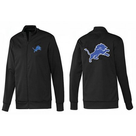 NFL Detroit Lions Team Logo Jacket Black_1