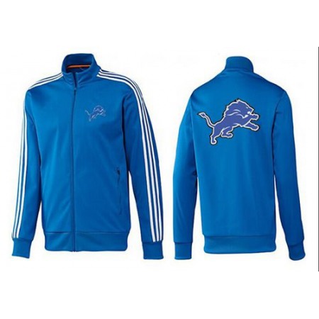 NFL Detroit Lions Team Logo Jacket Blue_2