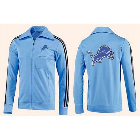 NFL Detroit Lions Team Logo Jacket Light Blue_2