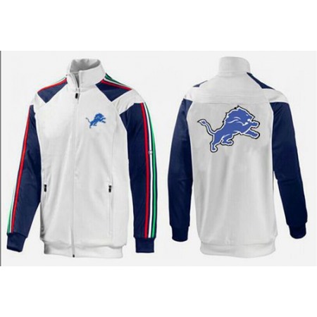 NFL Detroit Lions Team Logo Jacket White