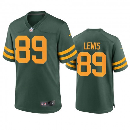 Green Bay Packers #89 Marcedes Lewis Men's Nike Alternate Game Player NFL Jersey - Green