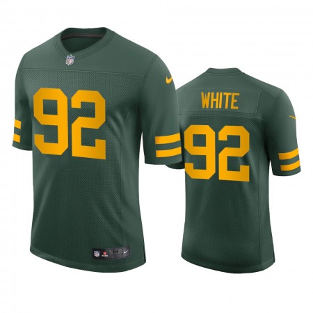 Green Bay Packers #92 Reggie White Men's Nike Alternate Vapor Limited Player NFL Jersey - Green