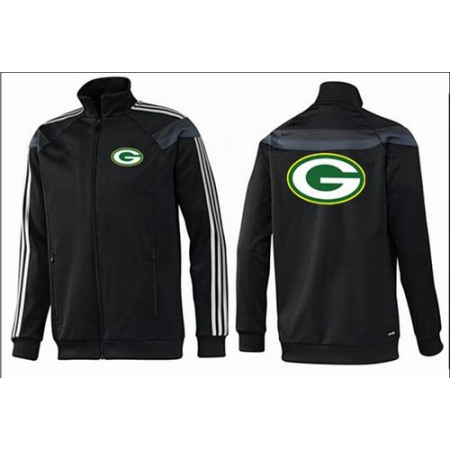 NFL Green Bay Packers Team Logo Jacket Black_3