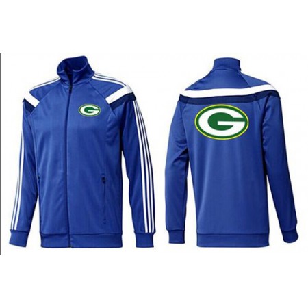 NFL Green Bay Packers Team Logo Jacket Blue_4