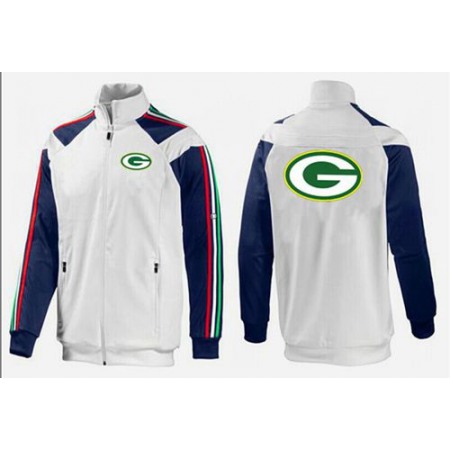 NFL Green Bay Packers Team Logo Jacket White_2
