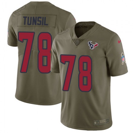 Nike Texans #78 Laremy Tunsil Olive Men's Stitched NFL Limited 2017 Salute To Service Jersey
