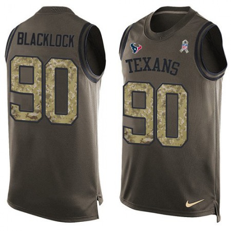 Nike Texans #90 Ross Blacklock Green Men's Stitched NFL Limited Salute To Service Tank Top Jersey