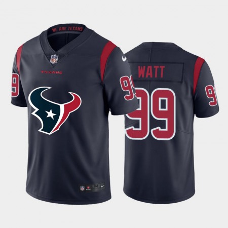 Houston Texans #99 J.J. Watt Navy Blue Men's Nike Big Team Logo Vapor Limited NFL Jersey