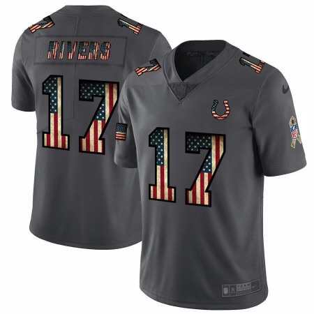 Indianapolis Colts #17 Philip Rivers Nike 2018 Salute to Service Retro USA Flag Limited NFL Jersey