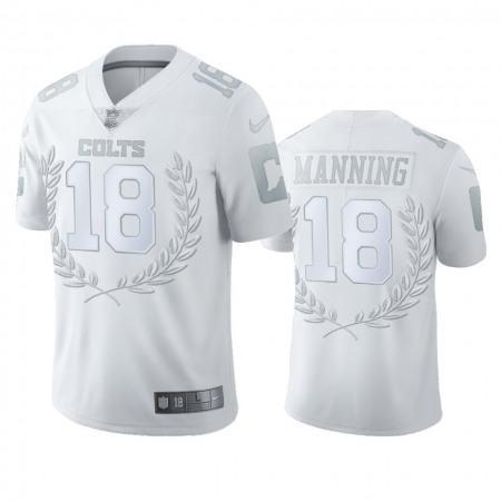 Indianapolis Colts #18 Peyton Manning Men''s Nike Platinum NFL MVP Limited Edition Jersey