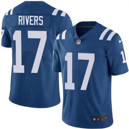 Nike Colts #17 Philip Rivers Royal Blue Team Color Men's Stitched NFL Vapor Untouchable Limited Jersey