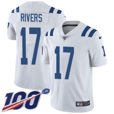 Nike Colts #17 Philip Rivers White Men's Stitched NFL 100th Season Vapor Untouchable Limited Jersey
