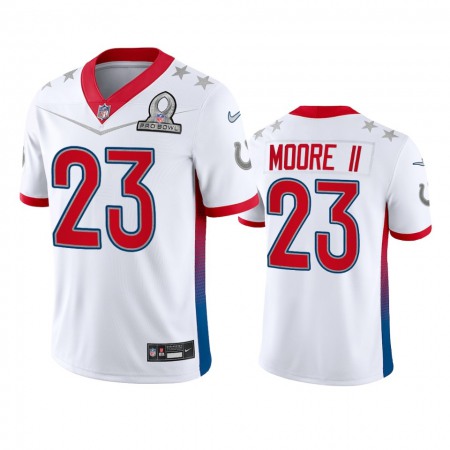 Nike Colts #23 Kenny Moore Men's NFL 2022 AFC Pro Bowl Game Jersey White