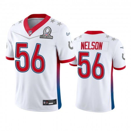 Nike Colts #56 Quenton Nelson Men's NFL 2022 AFC Pro Bowl Game Jersey White