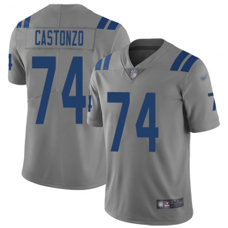 Nike Colts #74 Anthony Castonzo Gray Men's Stitched NFL Limited Inverted Legend Jersey
