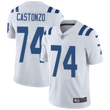 Nike Colts #74 Anthony Castonzo White Men's Stitched NFL Vapor Untouchable Limited Jersey