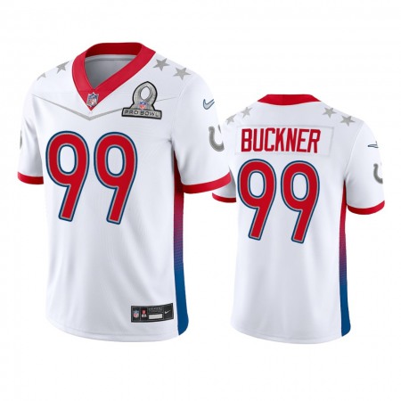Nike Colts #99 Deforest Buckner Men's NFL 2022 AFC Pro Bowl Game Jersey White